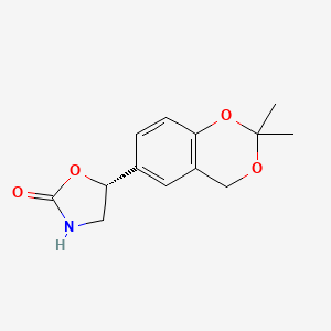 (5R)-5-(2,2-Dimethyl-4H-1,3-benzodioxin-6-yl)-1,3-oxazolidin-2-one