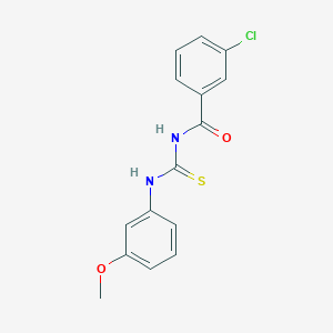 molecular formula C15H13ClN2O2S B313836 3-chloro-N-[(3-methoxyphenyl)carbamothioyl]benzamide 