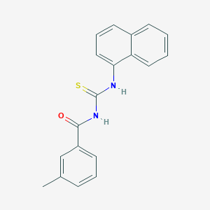 molecular formula C19H16N2OS B313837 3-methyl-N-(naphthalen-1-ylcarbamothioyl)benzamide 