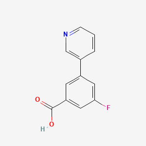 molecular formula C12H8FNO2 B3138382 3-Fluoro-5-(pyridin-3-yl)benzoic Acid CAS No. 453565-93-0