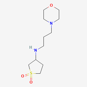 molecular formula C11H22N2O3S B3138389 (1,1-Dioxo-tetrahydro-1lambda*6*-thiophen-3-yl)-(3-morpholin-4-yl-propyl)-amine CAS No. 453576-81-3