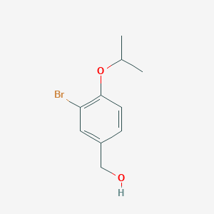 molecular formula C10H13BrO2 B3138402 [3-Bromo-4-(propan-2-yloxy)phenyl]methanol CAS No. 454186-08-4