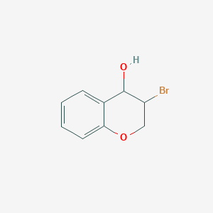 molecular formula C9H9BrO2 B3138425 3-bromo-3,4-dihydro-2H-1-benzopyran-4-ol CAS No. 454679-89-1