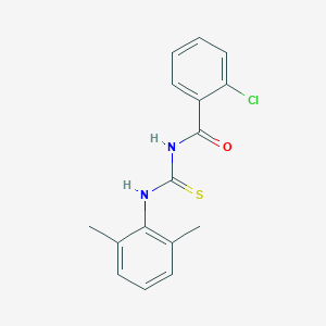 molecular formula C16H15ClN2OS B313844 2-chloro-N-[(2,6-dimethylphenyl)carbamothioyl]benzamide 