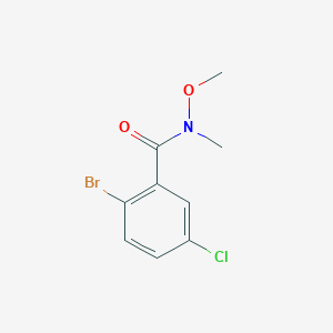 molecular formula C9H9BrClNO2 B3138440 2-Bromo-5-chloro-N-methoxy-N-methylbenzamide CAS No. 455957-87-6