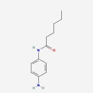 molecular formula C12H18N2O B3138473 N-(4-Aminophenyl)hexanamide CAS No. 457939-70-7