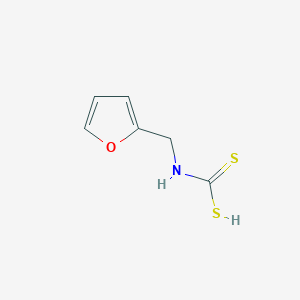 molecular formula C6H7NOS2 B3138486 2-Furylmethylcarbamodithioic acid CAS No. 45815-80-3