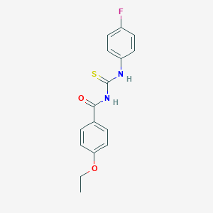 molecular formula C16H15FN2O2S B313849 4-ethoxy-N-[(4-fluorophenyl)carbamothioyl]benzamide 