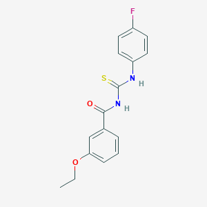 molecular formula C16H15FN2O2S B313850 3-ethoxy-N-[(4-fluorophenyl)carbamothioyl]benzamide 