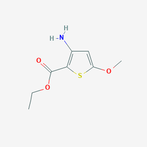 molecular formula C8H11NO3S B3138534 Ethyl 3-amino-5-methoxythiophene-2-carboxylate CAS No. 460355-90-2