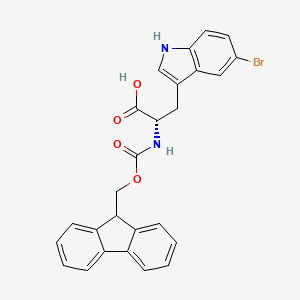 molecular formula C26H21BrN2O4 B3138550 5-Bromo-N-Fmoc-L-tryptophan CAS No. 460751-66-0