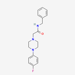 molecular formula C19H22FN3O B3138558 N-benzyl-2-[4-(4-fluorophenyl)piperazin-1-yl]acetamide CAS No. 461002-00-6