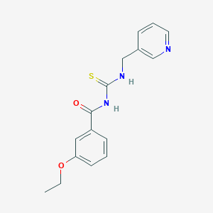 molecular formula C16H17N3O2S B313856 N-(3-ethoxybenzoyl)-N'-(3-pyridinylmethyl)thiourea 
