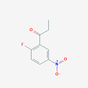 molecular formula C9H8FNO3 B3138566 1-(2-Fluoro-5-nitrophenyl)propan-1-one CAS No. 461037-07-0