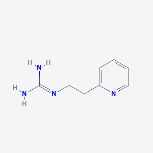 molecular formula C8H12N4 B3138576 1-[2-(Pyridin-2-yl)ethyl]guanidine CAS No. 46121-32-8