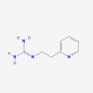 molecular formula C8H12N4 B3138576 1-[2-(吡啶-2-基)乙基]胍 CAS No. 46121-32-8