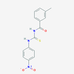 molecular formula C15H13N3O3S B313858 3-methyl-N-[(4-nitrophenyl)carbamothioyl]benzamide 