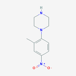 molecular formula C11H15N3O2 B3138589 1-(2-甲基-4-硝基苯基)哌嗪 CAS No. 461664-02-8