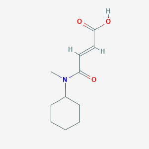molecular formula C11H17NO3 B3138596 (E)-4-[cyclohexyl(methyl)amino]-4-oxobut-2-enoic acid CAS No. 461684-01-5