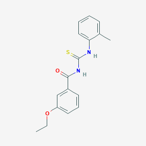 molecular formula C17H18N2O2S B313862 3-ethoxy-N-[(2-methylphenyl)carbamothioyl]benzamide 