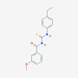 molecular formula C17H18N2O2S B313863 N-[(4-ethylphenyl)carbamothioyl]-3-methoxybenzamide 