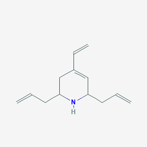 molecular formula C13H19N B3138635 2,6-Diallyl-4-vinyl-1,2,3,6-tetrahydro-pyridine CAS No. 462068-10-6