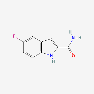 molecular formula C9H7FN2O B3138655 5-fluoro-1H-indole-2-carboxamide CAS No. 462068-77-5