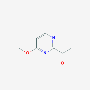 molecular formula C7H8N2O2 B3138673 1-(4-甲氧基嘧啶-2-基)乙酮 CAS No. 463337-53-3