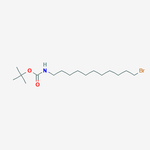 molecular formula C16H32BrNO2 B3138678 N-(11-溴十一烷基)氨基甲酸叔丁酯 CAS No. 463930-53-2