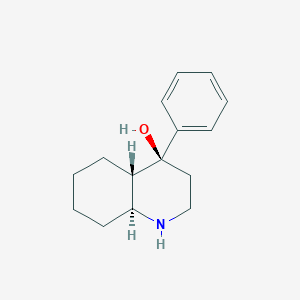 molecular formula C15H21NO B3138693 (4s,4As,8as)-4-phenyldecahydro-4-quinolinol CAS No. 465536-44-1