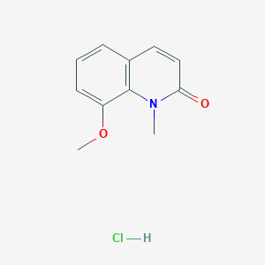 molecular formula C11H12ClNO2 B3138724 8-甲氧基-1-甲基喹啉-2(1H)-酮盐酸盐 CAS No. 467447-30-9