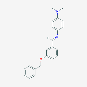 molecular formula C22H22N2O B313874 N-[3-(benzyloxy)benzylidene]-N-[4-(dimethylamino)phenyl]amine 