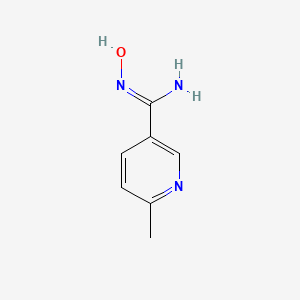 molecular formula C7H9N3O B3138741 N-hydroxy-6-methyl-3-Pyridinecarboximidamide CAS No. 468068-25-9