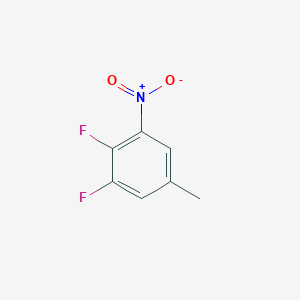 molecular formula C7H5F2NO2 B3138757 1,2-二氟-5-甲基-3-硝基苯 CAS No. 468718-05-0