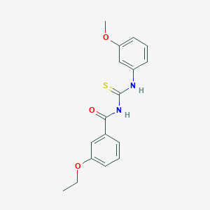 3-ethoxy-N-[(3-methoxyphenyl)carbamothioyl]benzamide