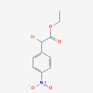 molecular formula C10H10BrNO4 B3138760 Ethyl 2-bromo-2-(4-nitrophenyl)acetate CAS No. 4691-72-9