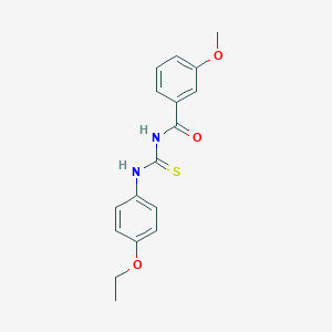 molecular formula C17H18N2O3S B313877 N-[(4-ethoxyphenyl)carbamothioyl]-3-methoxybenzamide 