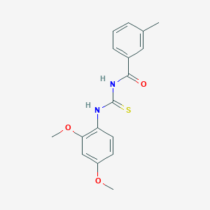 molecular formula C17H18N2O3S B313878 N-[(2,4-dimethoxyphenyl)carbamothioyl]-3-methylbenzamide 