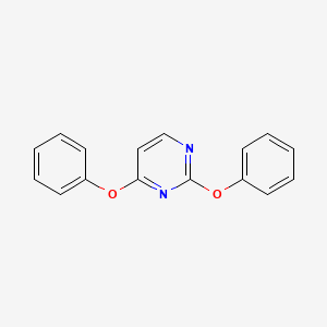 molecular formula C16H12N2O2 B3138815 2,4-Diphenoxypyrimidine CAS No. 4725-98-8