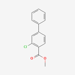 molecular formula C14H11ClO2 B3138823 Methyl 2-chloro-4-phenylbenzoate CAS No. 472810-33-6