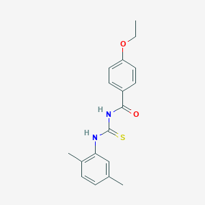 molecular formula C18H20N2O2S B313883 N-[(2,5-dimethylphenyl)carbamothioyl]-4-ethoxybenzamide 