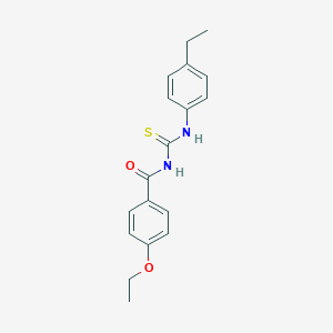 molecular formula C18H20N2O2S B313884 4-ethoxy-N-[(4-ethylphenyl)carbamothioyl]benzamide 