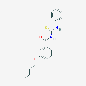 molecular formula C18H20N2O2S B313885 3-butoxy-N-(phenylcarbamothioyl)benzamide 