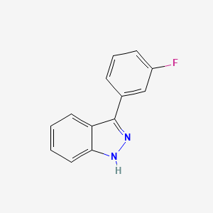molecular formula C13H9FN2 B3138861 3-(3-氟苯基)-1H-吲唑 CAS No. 473410-21-8