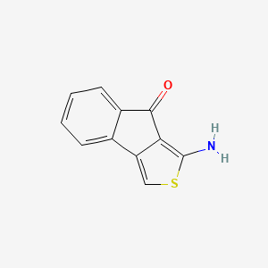 molecular formula C11H7NOS B3138876 1-Amino-8H-indeno[1,2-c]thiophen-8-one CAS No. 473437-48-8