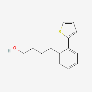 molecular formula C14H16OS B3138891 4-(2-Thien-2-yl-phenyl)-butan-1-ol CAS No. 473528-59-5