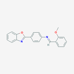 molecular formula C21H16N2O2 B313891 4-(1,3-benzoxazol-2-yl)-N-(2-methoxybenzylidene)aniline 