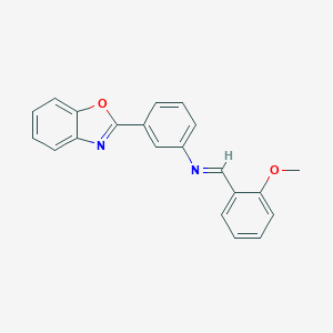 molecular formula C21H16N2O2 B313892 3-(1,3-benzoxazol-2-yl)-N-(2-methoxybenzylidene)aniline 