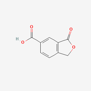 molecular formula C9H6O4 B3138932 Phthalide-6-carboxylic acid CAS No. 4743-61-7