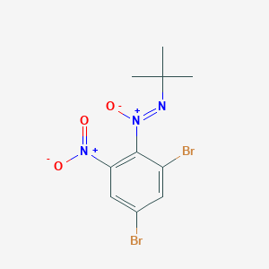 Tert-butyl(2,4-dibromo-6-nitrophenyl)diazene oxide